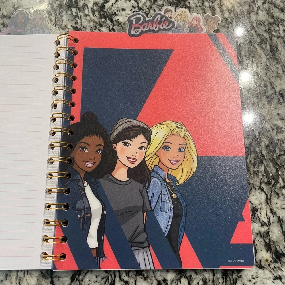 New Barbie Best Place On Earth Together Notebook Journal W/Barbie Tabs